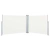 vidaXL kr&eacute;msz&iacute;nű beh&uacute;zhat&oacute; oldals&oacute; napellenző 100 x 1000 cm