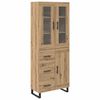 vidaXL Magasfi&uacute; 2 pcs Artisan t&ouml;lgy 69,5 x 34 x 180 cm Faanyag