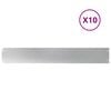 vidaXL Fűszeg&eacute;lyez&eacute;s 10 db 15 x 103 cm Horganyzott Ac&eacute;l Ez&uuml;st