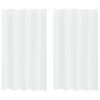vidaXL Voile Függöny függönyökkel 2 pcs Fehér 175 x 140 cm Poliészter