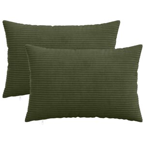 vidaXL P&aacute;rna huzat 2 pcs HEERLEN Z&ouml;ld 30 x 50 cm cord