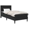 vidaXL &Aacute;gykeret matraccal fejt&aacute;ml&aacute;val Fekete 80 x 200 cm B&aacute;rsony