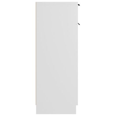 vidaXL fehér szerelt fa fürdőszobaszekrény 32 x 34 x 90 cm