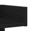 vidaXL K&ouml;nyvszekr&eacute;ny Fekete t&ouml;lgy 48 x 25,5 x 140 cm Faanyag
