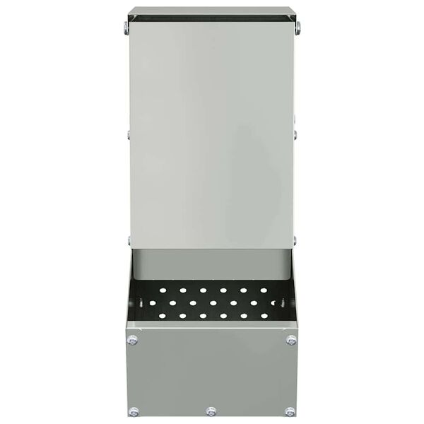 vidaXL Ny&uacute;l Etető Ez&uuml;st 12,5 x 26 x 28,5 cm Horganyzott ac&eacute;l