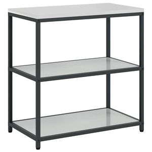 vidaXL Konyhai polcrendszer HATTEM Ez&uuml;st 90 x 50 x 92 cm Ac&eacute;l