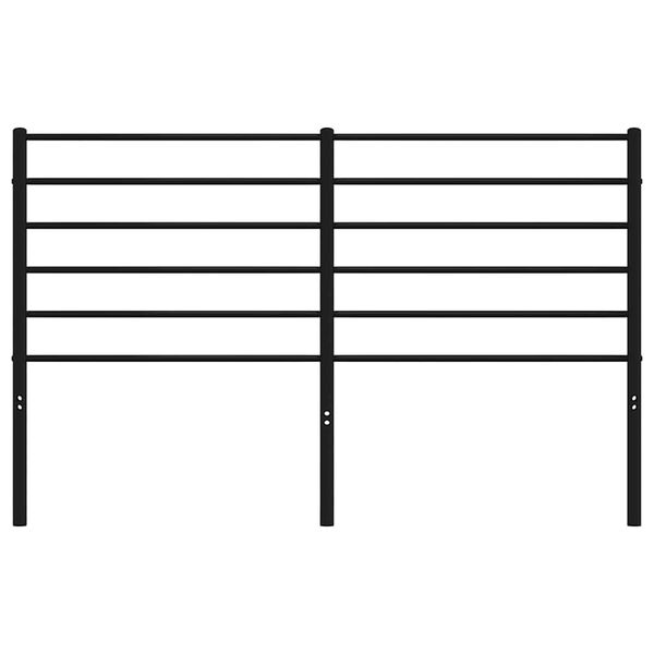 vidaXL fekete f&eacute;m csere fejt&aacute;mla 135 cm