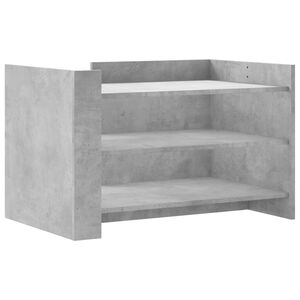 vidaXL betonsz&uuml;rke szerelt fa doh&aacute;nyz&oacute;asztal 80 x 50 x 50 cm