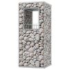 2 db vidaXL ac&eacute;l gabion kos&aacute;r oszlop / &aacute;gy&aacute;s 50 x 50 x 120 cm