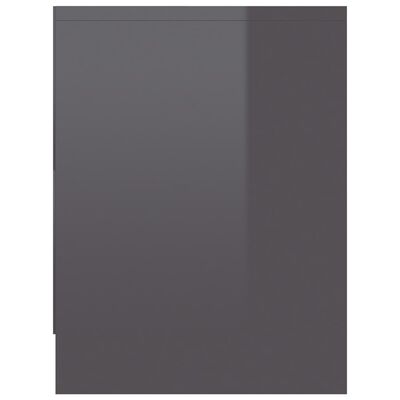 vidaXL magasfényű szürke forgácslap éjjeliszekrény 40 x 30 x 40 cm