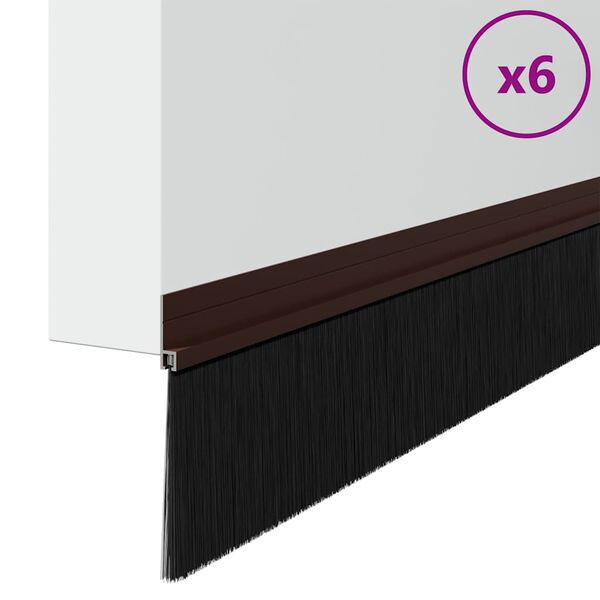 vidaXL &Ouml;ntapad&oacute; ajt&oacute; kefe t&ouml;m&iacute;t&eacute;sek 6 pcs Barna 100 cm