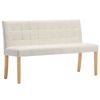 vidaXL kr&eacute;msz&iacute;nű b&aacute;rsony pad 140 cm