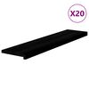 vidaXL l&eacute;pcsőfokok 20 db S&ouml;t&eacute;tbarna 110x25x2 cm t&ouml;m&ouml;r fa t&ouml;lgyfa