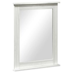 vidaXL T&uuml;k&ouml;r t&uuml;k&ouml;rrel VIGO Antik feh&eacute;r 55,5 x 5 x 70 cm T&ouml;m&ouml;r fenyőfa