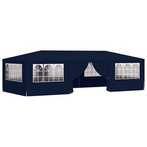 vidaXL k&eacute;k rendezv&eacute;nys&aacute;tor oldalfalakkal 4 x 9 m 90 g/m&sup2;