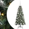 vidaXL Mű kar&aacute;csonyfa Z&ouml;ld 120 cm PVC &eacute;s műanyag &eacute;s ac&eacute;l
