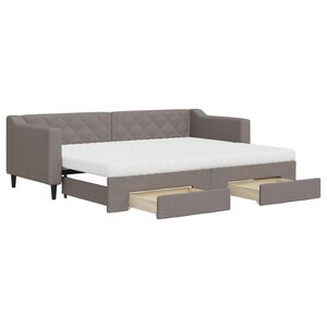 vidaXL t&oacute;psz&iacute;nű kih&uacute;zhat&oacute; b&aacute;rsonyheverő fi&oacute;kokkal 80 x 200 cm