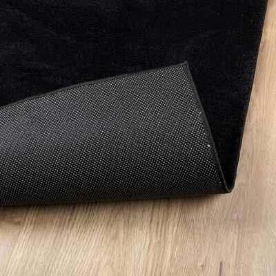 vidaXL OVIEDO fekete rövid szálú szőnyeg 80 x 150 cm