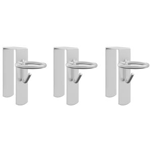 vidaXL 3 db hordozhat&oacute; ez&uuml;st ac&eacute;l v&ouml;d&ouml;rkamp&oacute;