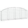 vidaXL &iacute;ves horganyzott vas gabion kos&aacute;r 200x30x60/80 cm