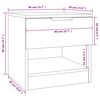 vidaXL 2 db fehér szerelt fa éjjeliszekrény