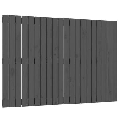 vidaXL szürke tömör fenyőfa fali fejtámla 127,5 x 3 x 90 cm