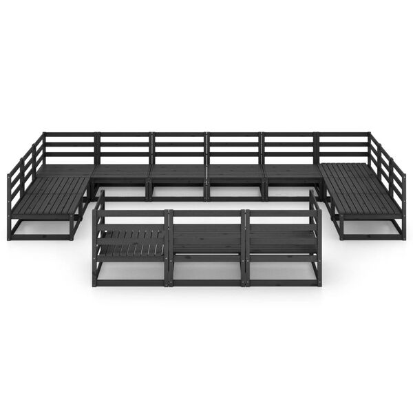 vidaXL 13 r&eacute;szes t&ouml;m&ouml;r fenyőfa kerti &uuml;lőgarnit&uacute;ra