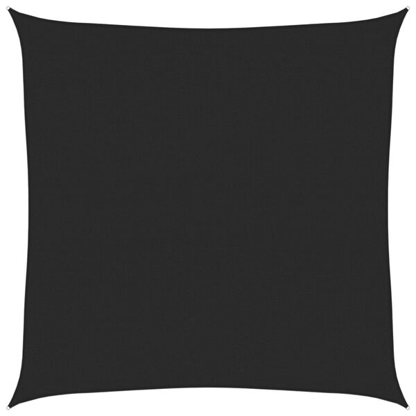 vidaXL fekete HDPE napvitorla 160 g/m&sup2; 6 x 6 m