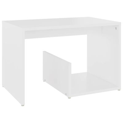 vidaXL fehér forgácslap kisasztal 59 x 36 x 38 cm
