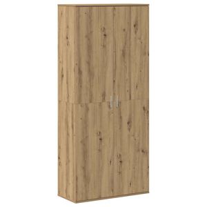 vidaXL Highboard k&eacute;zműves t&ouml;lgy 80 x 35 x 180 cm Faanyag