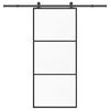 vidaXL ESG &uuml;veg &eacute;s alum&iacute;nium tol&oacute;ajt&oacute; f&eacute;mszerelv&eacute;ny-szettel 90x205 cm