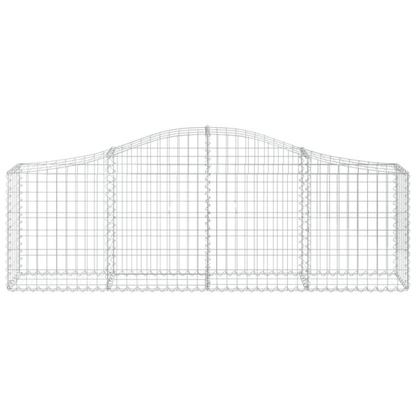 vidaXL 30 db &iacute;ves horganyzott vas gabion kos&aacute;r 200x30x60/80 cm