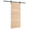 vidaXL Cs&uacute;sz&oacute; ajt&oacute; 80 x 208 cm T&ouml;m&ouml;r Fenyőfa Term&eacute;szetes