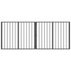 vidaXL Kutya Kapu 2 pcs Fekete 100 x 80 cm Horganyzott ac&eacute;l