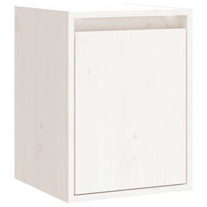 vidaXL feh&eacute;r t&ouml;m&ouml;r fenyőfa faliszekr&eacute;ny 30 x 30 x 40 cm