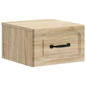 vidaXL Fali &eacute;jjeli szekr&eacute;ny Sonoma T&ouml;lgy 34,5 x 33 x 20 cm Szerelt Fa