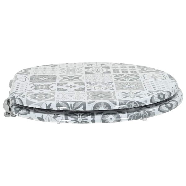 vidaXL WC &uuml;lőke Sz&uuml;rke 43,8 x 37,8 cm MDF lap