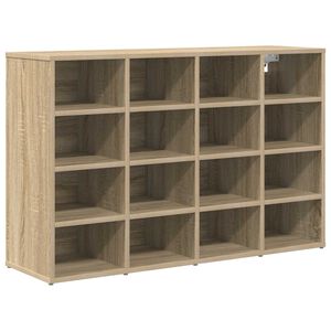 vidaXL Cipőszekr&eacute;ny 103 x 30 x 67 cm Szerelt Fa Sonoma T&ouml;lgy