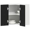 vidaXL F&uuml;ggő szekr&eacute;ny Lyon Fekete t&ouml;lgy 57 x 57 x 60 cm Faanyag