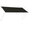 vidaXL feltekerhető antracitsz&uuml;rke napellenző 250 x 150 cm