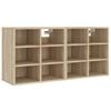 vidaXL 2 db sonoma t&ouml;lgy sz&iacute;nű cipősszekr&eacute;ny 52,5 x 30 x 50 cm