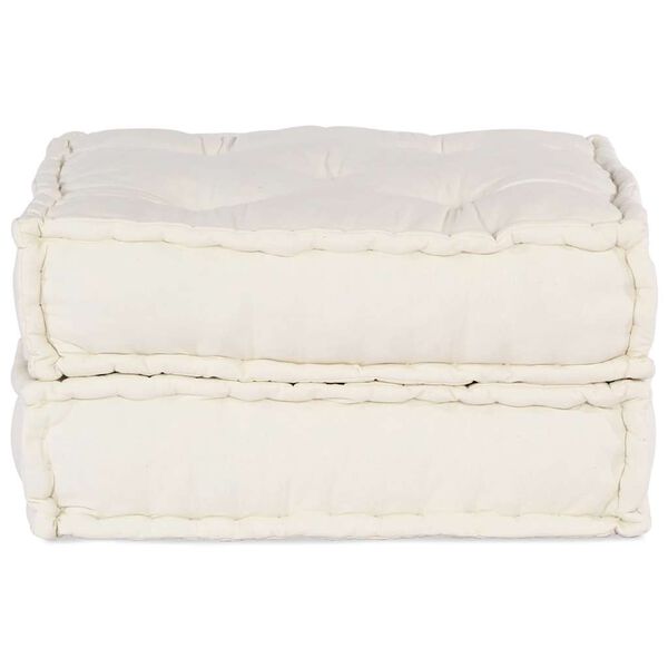 vidaXL kr&eacute;m sz&ouml;vet modul&aacute;ris kanap&eacute;egys&eacute;g 70x70x36