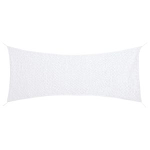 vidaXL feh&eacute;r kamufl&aacute;zsh&aacute;l&oacute; t&aacute;rol&oacute;zs&aacute;kkal 312x140 cm