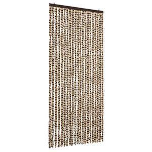 vidaXL b&eacute;zs &eacute;s barna zsen&iacute;lia rovarf&uuml;gg&ouml;ny 90 x 220 cm
