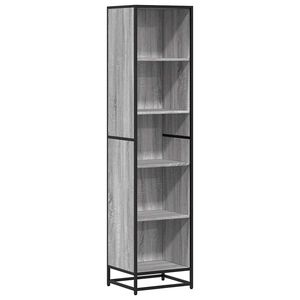 vidaXL sz&uuml;rke sonoma sz&iacute;nű szerelt fa k&ouml;nyvszekr&eacute;ny 40x35x170,5 cm