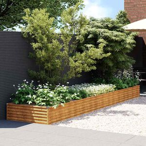 vidaXL corten ac&eacute;l kerti magas&aacute;gy&aacute;s 482x100x36 cm