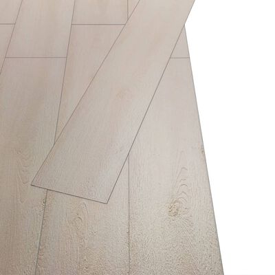vidaXL klasszikus fehér tölgy nem öntapadó PVC padlólapok 3 mm 4,46 m²