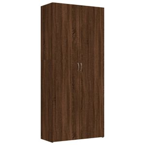 vidaXL barna t&ouml;lgysz&iacute;nű szerelt fa cipősszekr&eacute;ny 80 x 35,5 x 180 cm