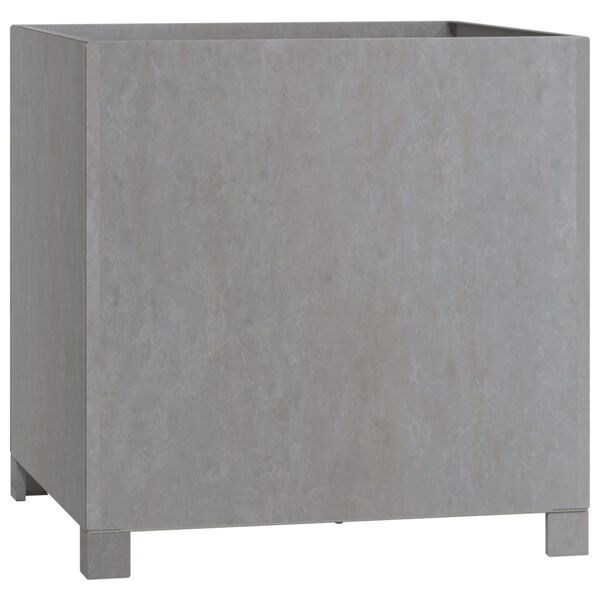 vidaXL rozsda színű corten acél növénytartó lábbal 50 x 50 x 50 cm