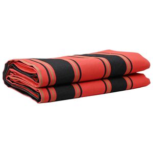 vidaXL Napellenző ponyva Narancs &eacute;s Fekete 1000 x 160 cm Poli&eacute;szter